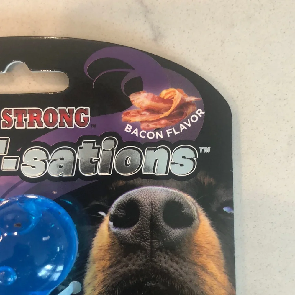 SPOT Bacon Scent-sations Blue Dog Toy